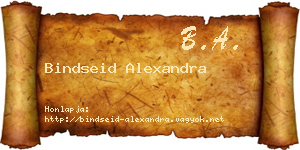 Bindseid Alexandra névjegykártya